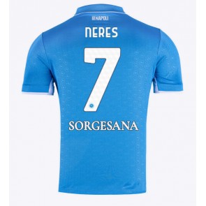 SSC Napoli David Neres #7 Domácí Dres 2024-25 Krátký Rukáv